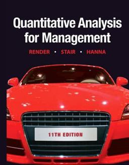 Quantitative Analysis for Management 11th 9780132149112 Front Cover