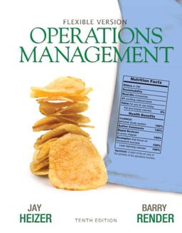 Operations Management Flexible Version 10th 9780132163927 Front Cover