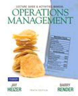 Lecture Guide and Activities Manual for Operations Management Flexible Edition 10th 9780132165846 Front Cover