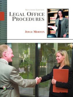Legal Office Procedures 7th 9780132209564 Front Cover