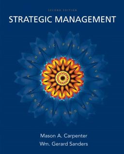 Strategic Management Concepts and Cases 2nd 9780132341387 Front Cover