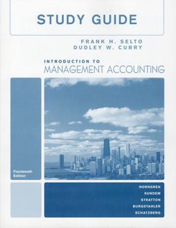 Study Guide for Introduction to Management Accounting