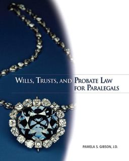 Wills, Trusts, and Probate Law for Paralegals  9780132369824 Front Cover