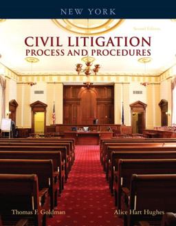 New York Civil Litigation Process and Procedures 2nd 9780132374590 Front Cover