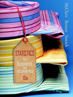 Statistics for Business and Economics (Pk W/Student Solutions Manual and Phit Tips Excel 2002)