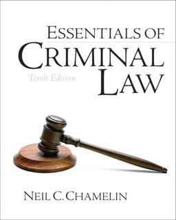 Essentials of Criminal Law 10th 9780132447508 Front Cover