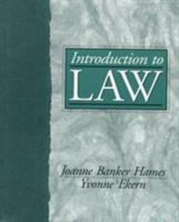 Introduction to Law 1st 9780132447812 Front Cover