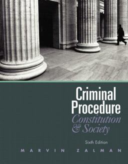 Criminal Procedure 6th 9780132457613 Front Cover