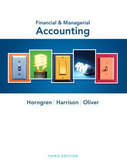 Financial and Managerial Accounting 3rd 9780132497992 Front Cover
