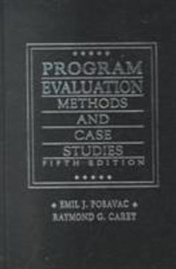Program Evaluation Methods and Case Studies 5th 9780132553322 Front Cover