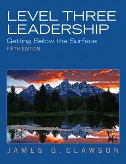 Level Three Leadership Getting below the Surface 5th 9780132556415 Front Cover