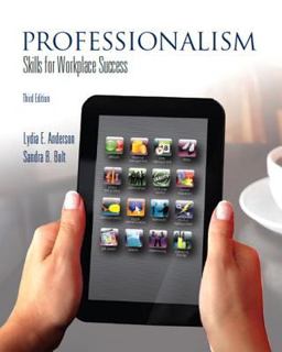 Professionalism Skills for Workplace Success 3rd 9780132624664 Front Cover