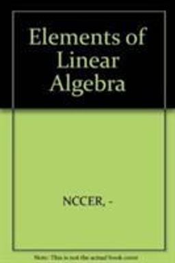 Elements of Linear Algebra Elements of Linear Algebra
