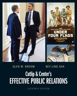 Cutlip and Center's Effective Public Relations 11th 9780132669153 Front Cover