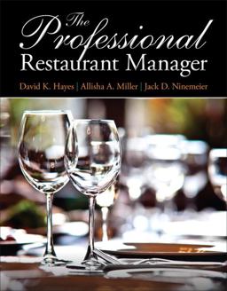 Professional Restaurant Manager  9780132739924 Front Cover