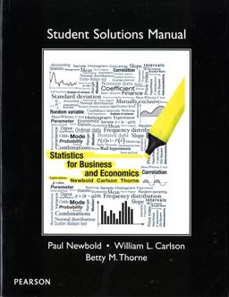 Student Solutions Manual for Statistics for Business and Economics  9780132745680 Front Cover
