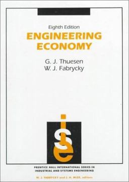 Engineering Economy 8th 9780132799287 Front Cover