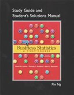 Student Solutions Manual for Business Statistics