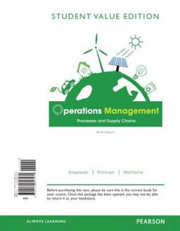 Operations Management Processes and Supply Chains, Student Value Edition 10th 9780132807470 Front Cover