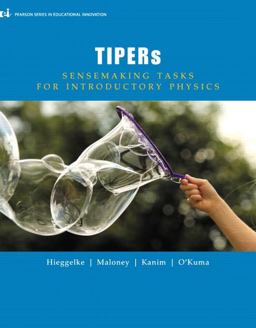 TIPERs Sensemaking Tasks for Introductory Physics  9780132854580 Front Cover