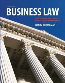 Business Law 8th 9780132890410 Front Cover