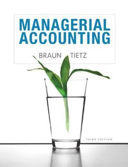 Managerial Accounting 3rd 9780132890540 Front Cover