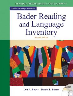 Bader Reading and Language Inventory 7th 9780132943680 Front Cover