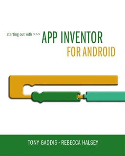 Starting Out with App Inventor for Android  9780132955263 Front Cover