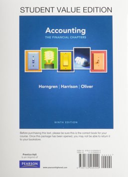 Accounting, Chapters 1-15 (Financial Chapters), Student Value Edition Plus NEW Mylab with Pearson EText -- Access Card Package