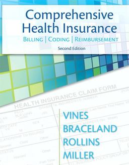 Comprehensive Health Insurance Billing, Coding and Reimbursement 2nd 9780132966894 Front Cover