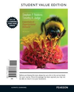 Essentials of Organizational Behavior, Student Value Edition