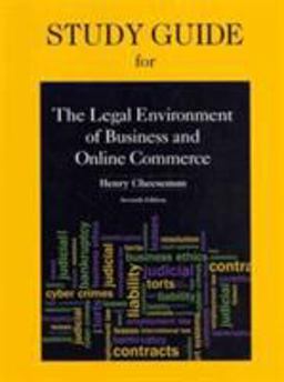 Study Guide for Legal Environment of Business and Online Commerce