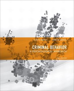 Criminal Behavior A Psychological Approach 10th 9780132973199 Front Cover
