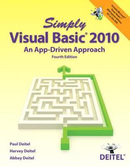 Simply Visual Basic 2010 An App-Driven Approach 4th 9780132990608 Front Cover