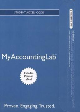 NEW Mylab Accounting with Pearson EText -- Access Card -- for College Accounting