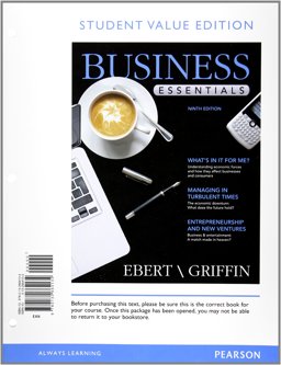 Student Value Edition for Business Essentials Plus 2012 MyBizLab with Pearson EText -- Access Card Package