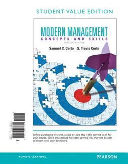 Modern Management, Student Value Edition 13th 9780133060300 Front Cover