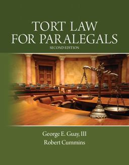 Tort Law for Paralegals 2nd 9780133067941 Front Cover