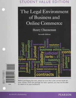 Legal Environment of Business and Online Commerce, the, Student Value Edition 7th 9780133080117 Front Cover