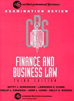 CPS Examination Review Finance and Business Law 3rd 9780133121339 Front Cover