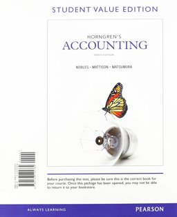 Horngren's Accounting, Student Value Edition