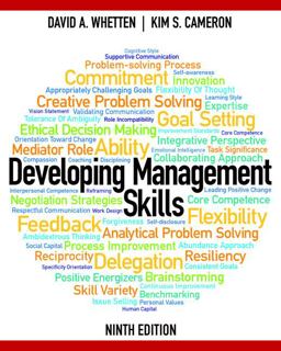 Developing Management Skills 9th 9780133127478 Front Cover