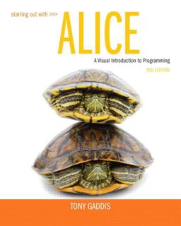 Starting Out with Alice 3rd 9780133129748 Front Cover