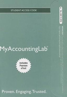 NEW Mylab Accounting with Pearson EText -- Standalone Access Card -- for Horngren's Financial and Managerial Accounting