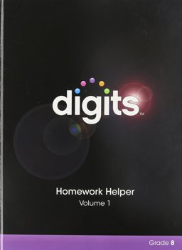 Digits Homework Helper Volume 1 Grade 8 1st 9780133276336 Front Cover