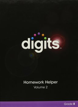 Digits Homework Helper Volume 2 Grade 8  9780133276343 Front Cover
