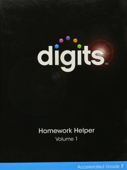 Digits Homework Helper Accelerated Grade 7 Volume 1  9780133306422 Front Cover