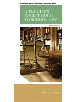 Teacher's Pocket Guide to School Law 3rd 9780133351910 Front Cover