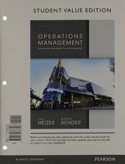 Operations Management, Student Value Edition and Student CD for Operations Management