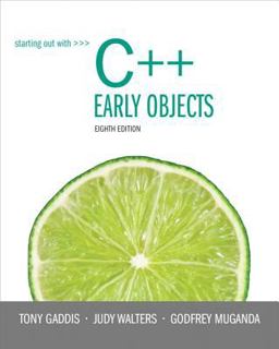Starting Out with C++ Early Objects